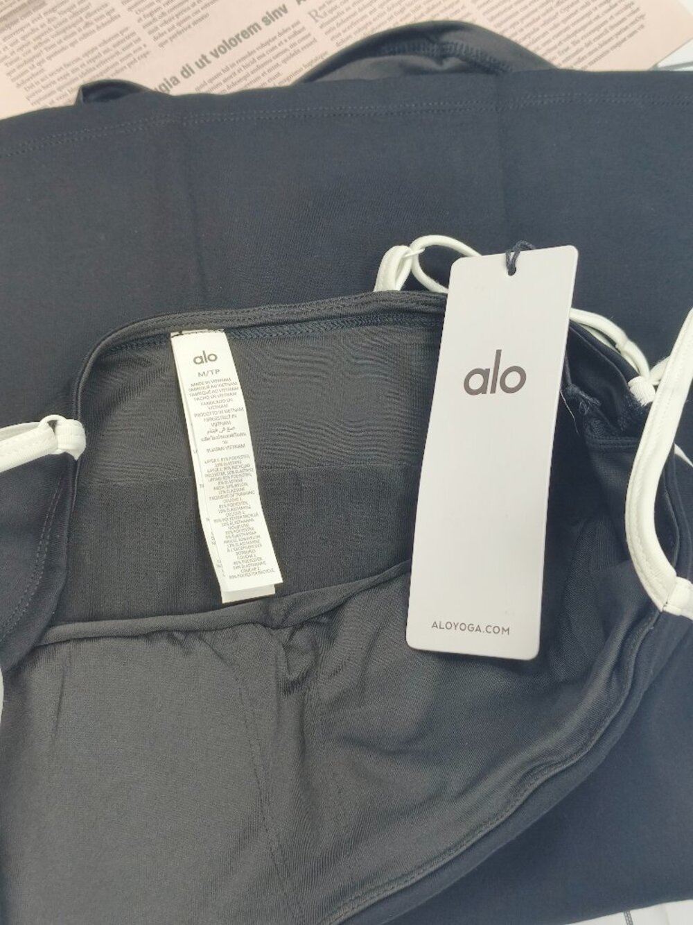 ALO Yoga Black/White Dress💋Summer Weekend Sporty Dress Easy Outfit🎾Brand New - Picture 8 of 8